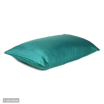 handmade Satin Pillow Case 300 TC Pillow Covers Soft and Comfortable Satin Pillow Cover Pillowcase Silky for Hair and Skin Bedroom Decor 2 PC (Teal, King (20x40 Inch))-thumb3