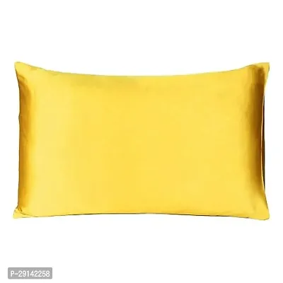 Fashion Decor Hub Satin Pillow Case 300 TC Pillow Covers Soft and Comfortable Satin Pillow Cover Pillowcase Silky for Hair and Skin Bedroom Decor 2 PC Dark Golden, King (20x40 Inch)-thumb2