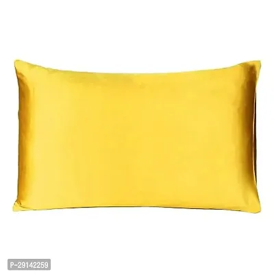 Fashion Decor Hub Satin Pillow Case 300 TC Pillow Covers Soft and Comfortable Satin Pillow Cover Pillowcase Silky for Hair and Skin Bedroom Decor 2 PC Dark Golden, Queen (20x30 Inch)-thumb2