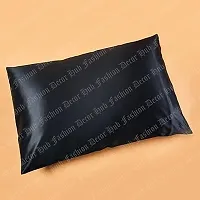 Fashion Decor Hub 300 TC Silk Satin Pillowcase Pillow Case Cushion Cover for Hair and Skin Soft Comfortable Sleeping Throw Home Bedroom Decor Standard Pack of 1 PC (20 X 26 Inch) (Black)-thumb1