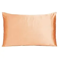 Fashion Decor Hub Pillowcase Set 300 TC Satin Soft Comfortable Pillow Case Satin Silk Pillow Cover for Hair and Skin Home Bedroom Decor Pack of 2 PC-thumb1