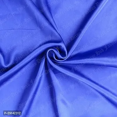 Fashion Decor Hub 300 TC Silk Satin Pillowcase Pillow Case Cushion Cover for Hair and Skin Soft Comfortable Sleeping Throw Home Bedroom Decor Standard Pack of 1 PC (20 X 26 Inch) (Royal Blue)-thumb3