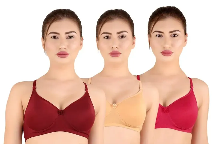 Gowon Beauty Padded Bras for Women Set Lace Push Up Underwired Solid Bikini for Women Bra Set for Women