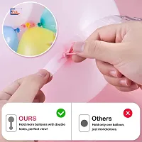 EZUK? Brand Air Balloon Pump with Glue dot and Balloon Arch Strip for Foil Balloons and Inflatable Toys Party Accessory (Pump, Glue Dots, Balloon Arch Strip, Multicolour )-thumb3