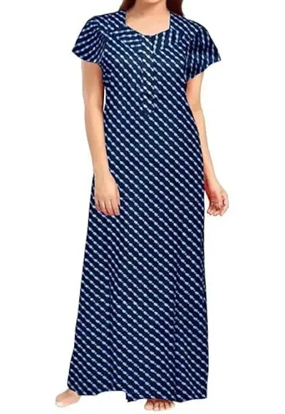 Women's Cotton Printed Cotton Nightwear Nighty| Women's Night Wear