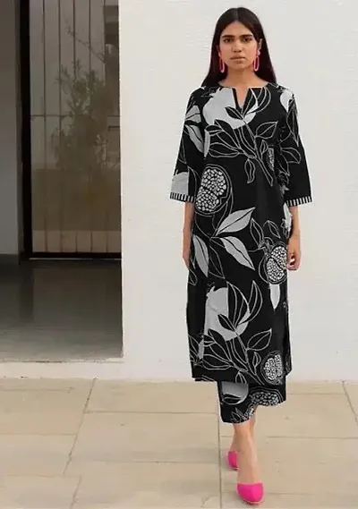 Elegant Rayon Straight Kurta Bottom Set For Women