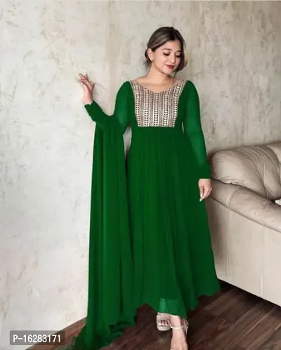 GEORGETTE KURTA WITH EMBROIDERY-thumb0