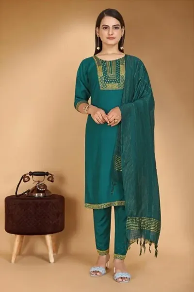 Fancy Rayon Kurta Set For Women