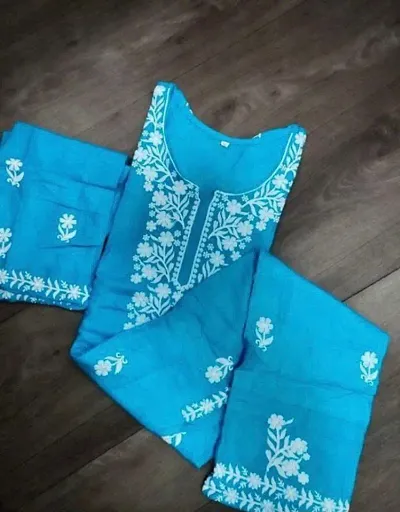 RAYON EMBROIDERED KURTA SET