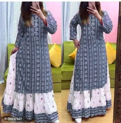 Fancy Rayon Kurta Set For Women