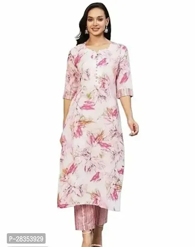 Fancy Muslin Cotton Kurta Bottom Set For Women-thumb0