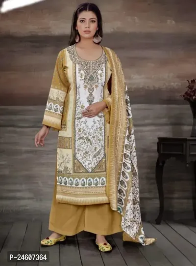 Super Quality Pashmina Pakistani Print Suit And Dress  Material
