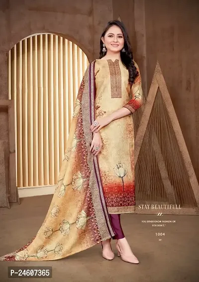 Super Quality Pashmina Pakistani Print Suit And Dress  Material-thumb0