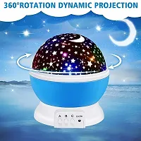 360 Degree Moon Star Projection with USB Cable Lamp for Kids Room (Random Colour)-thumb1
