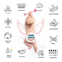 Kids Smile Baby Pants Style Baby Diapers - Anti Rash dual Layer Up to 12 Hrs Absorption, High Absorbency White Premium Cotton Soft Diapers, SMALL(S) Size, 48 Count, 9-14kg Weight Diapers-thumb3