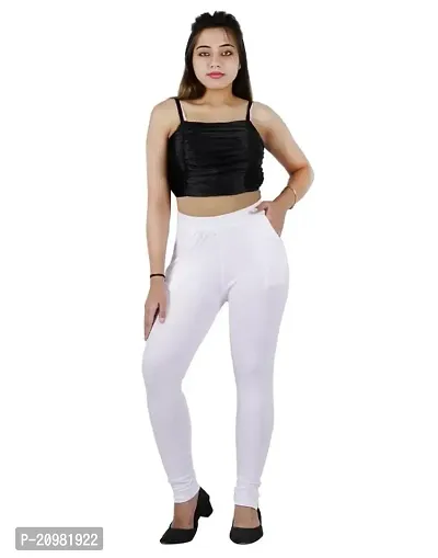 AYANSH ENTERPRISES Leggings for Women Ankle Length with Side Pockets Stretchable Cotton Lycra Fabric Slim Fit-thumb0