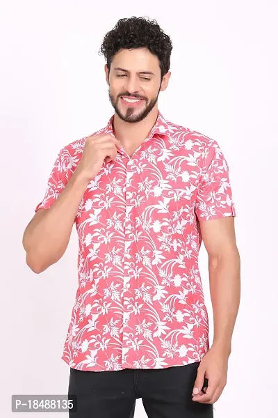 Stylish Multicoloured Cotton Short Sleeves Shirt For Men