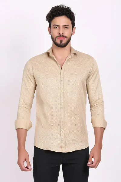 Trendy Polyester Long Sleeves Casual Shirt 