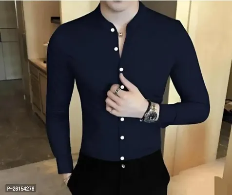 Classic Cotton Long Sleeves Casual Shirts For Men-thumb0