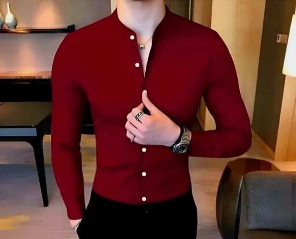 Classic Cotton Long Sleeves Casual Shirts For Men