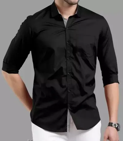 Classic Solid Casual Shirts for Men