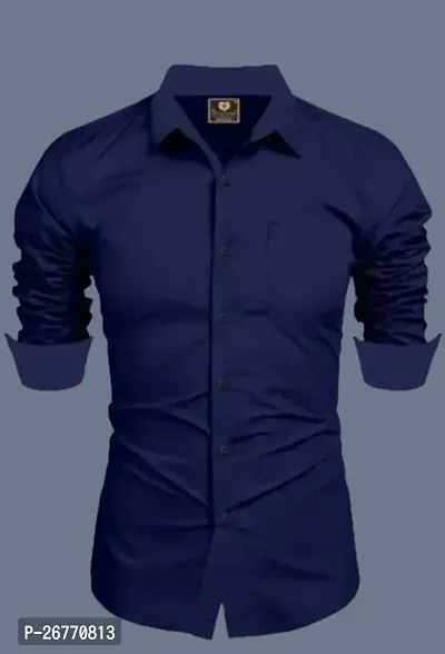 Classic Cotton Long Sleeves Casual Shirts for Men-thumb0