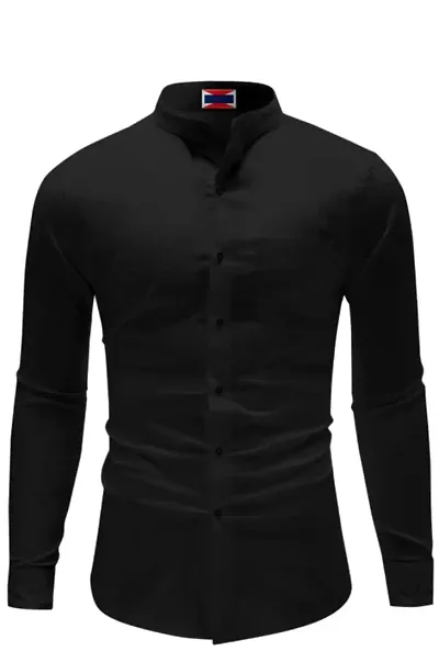 Brahmani Enterprise New Premium Men Regular Fit Solid Spread Collar Cotton Casual Shirt