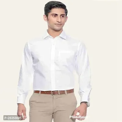 Stylish Polycotton Solid Regular Fit Shirt for Men-thumb0