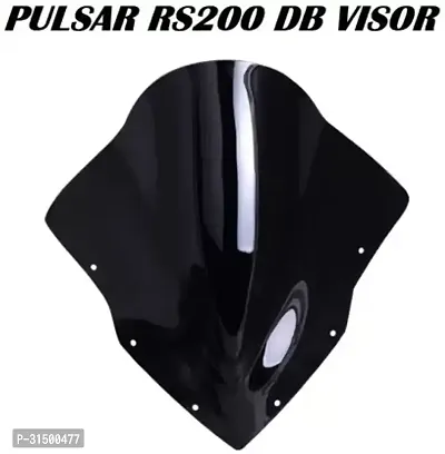 MOTO XSPEED Pulsar RS200 Bike Wildshield Black Made Witrh Polycarbon Material Bike Headlight Visor ()