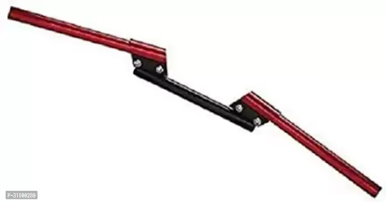 MOTO XSPEED 3 Piece Universal Handle Bar for All Bikes Red Handle Bar (Red)-thumb0