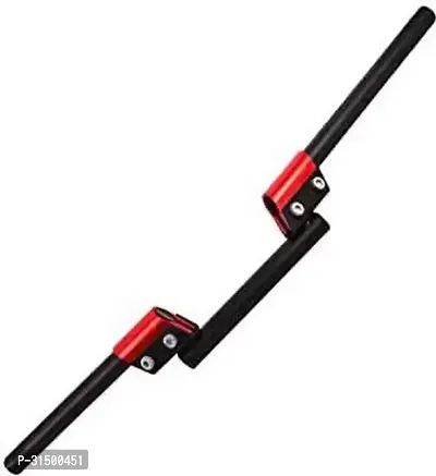 MOTO XSPEED Red Handle Bar Rod for All Bikes Handle Bar (Black, Red) Handle Bar (Black, Red)