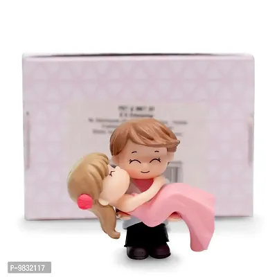 iDream Resin Couple Hug Style Figurine, Pink, 1 Set-thumb5