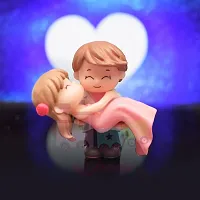 iDream Resin Couple Hug Style Figurine, Pink, 1 Set-thumb3