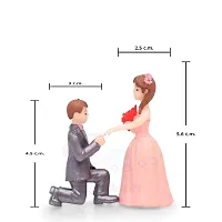 iDream Proposing Guy Resin Showpiece Couple Miniatures Valentines Gifts for Girlfriend Wife (Pink)-thumb1