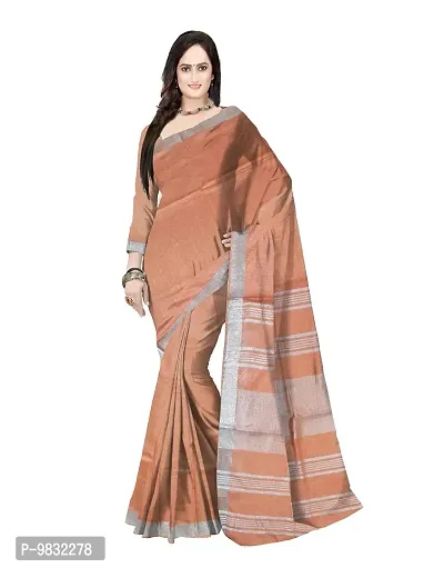 Avushanam Slab Bhagalpuri Linen Saree With Blouse Piece (Peach) - D156