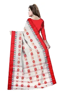 Avushanam Women's Tant Cotton Saree With Blouse Piece (SSEN-SAREE-273_White)-thumb1