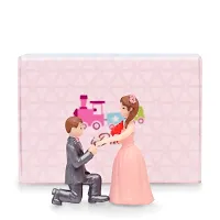 iDream Proposing Guy Resin Showpiece Couple Miniatures Valentines Gifts for Girlfriend Wife (Pink)-thumb2