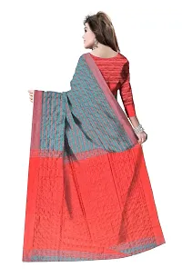 Avushanam Resham Khadi Saree With Blouse Piece (Blue) - D135-thumb1