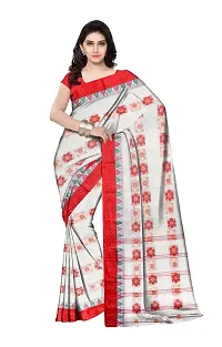 Avushanam Women's Tant Cotton Saree With Blouse Piece (SSEN-SAREE-273_White)-thumb3