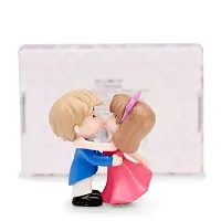 iDream Kissing Couple Resin Showpiece Miniatures Romantic Gifts for Boyfriend Girlfriend Husband Wife (Blue & Red)-thumb4
