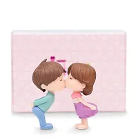 iDream Adorable Couple Resin Showpiece Miniatures Romantic Gifts for Boyfriend Girlfriend (Blue & Violet)-thumb2