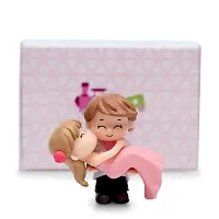 iDream Resin Couple Hug Style Figurine, Pink, 1 Set-thumb2