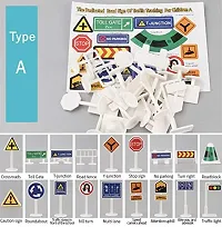 iDream Kids Large City Map with Traffic Signs Waterproof Non-Woven Play Mat (Multicolor)-thumb3