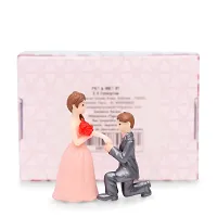 iDream Proposing Guy Resin Showpiece Couple Miniatures Valentines Gifts for Girlfriend Wife (Pink)-thumb4
