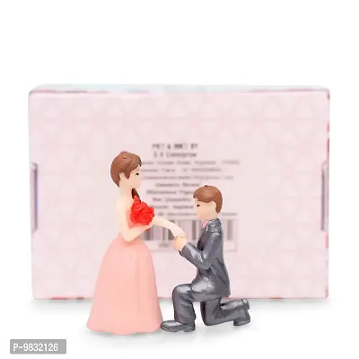 iDream Proposing Guy Resin Showpiece Couple Miniatures Valentines Gifts for Girlfriend Wife (Pink)-thumb5