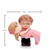 iDream Resin Couple Hug Style Figurine, Pink, 1 Set-thumb1