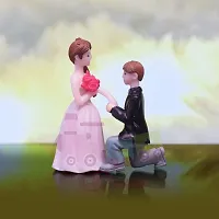 iDream Proposing Guy Resin Showpiece Couple Miniatures Valentines Gifts for Girlfriend (White)-thumb3