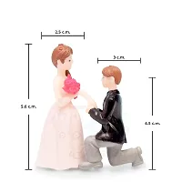 iDream Proposing Guy Resin Showpiece Couple Miniatures Valentines Gifts for Girlfriend (White)-thumb1