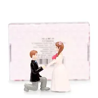 iDream Proposing Guy Resin Showpiece Couple Miniatures Valentines Gifts for Girlfriend (White)-thumb4