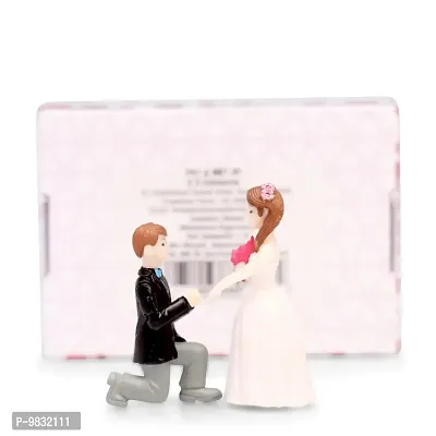 iDream Proposing Guy Resin Showpiece Couple Miniatures Valentines Gifts for Girlfriend (White)-thumb5